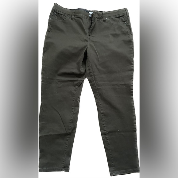 Rickis Stretchy Green pant with elastic waistband size 18 - Picture 1 of 5